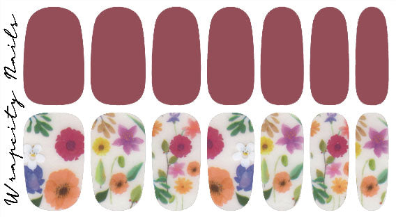 Wildflower Basics Savour Nail Wrap