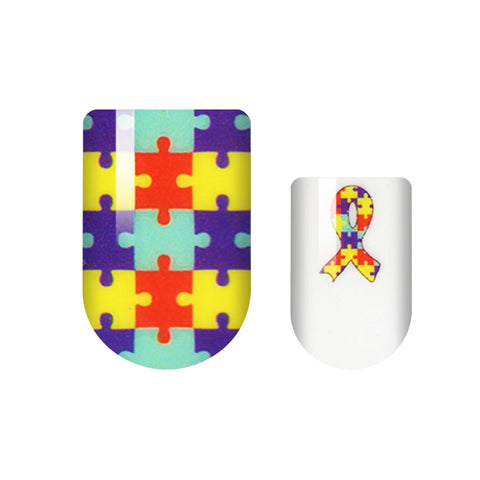 Autism Awareness Nail Wrap