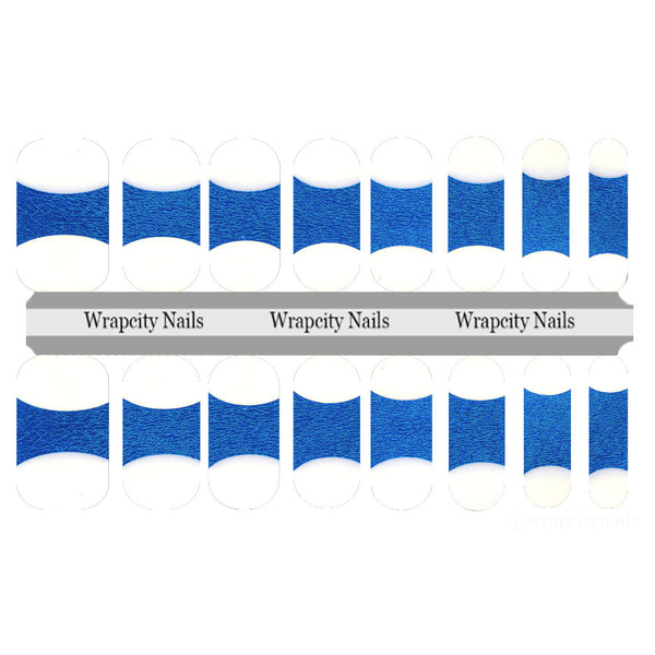 Blue Medal French Nail Wrap