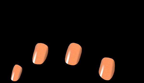 Bright Coral Glow Deluxe Nail Wrap