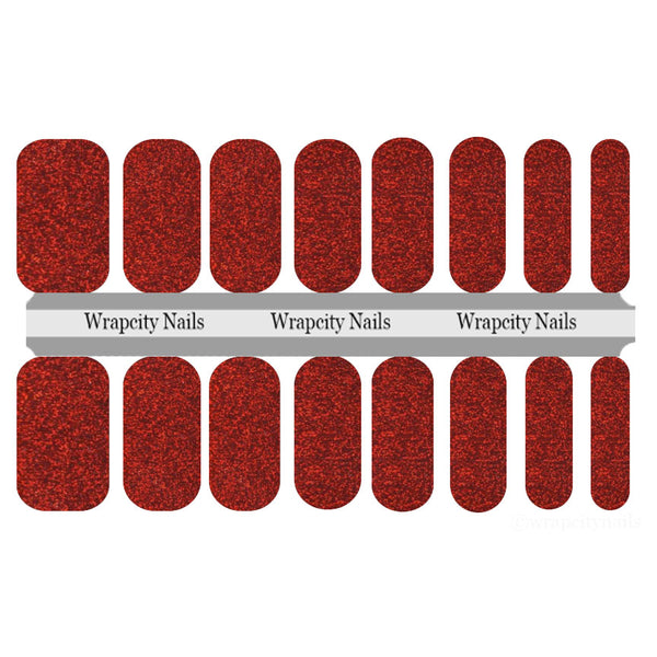 Candy Apple Red Nail Wrap