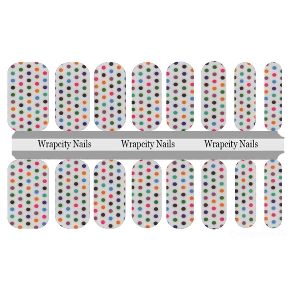 Candy Buttons Nail Wrap