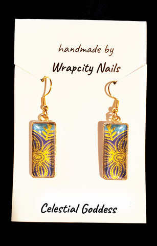 Celestial Goddess Nail Wrap Earrings