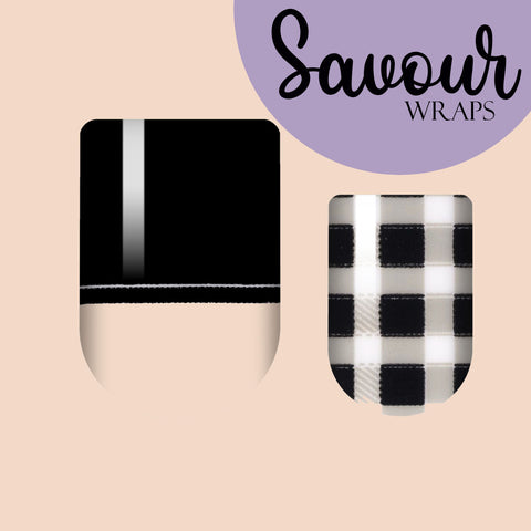 Checkered Past Savour Nail Wrap