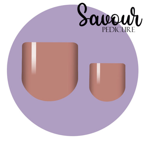 Chocolate Savour Pedi Nail Wrap