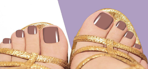 Chocolate Savour Pedi Nail Wrap