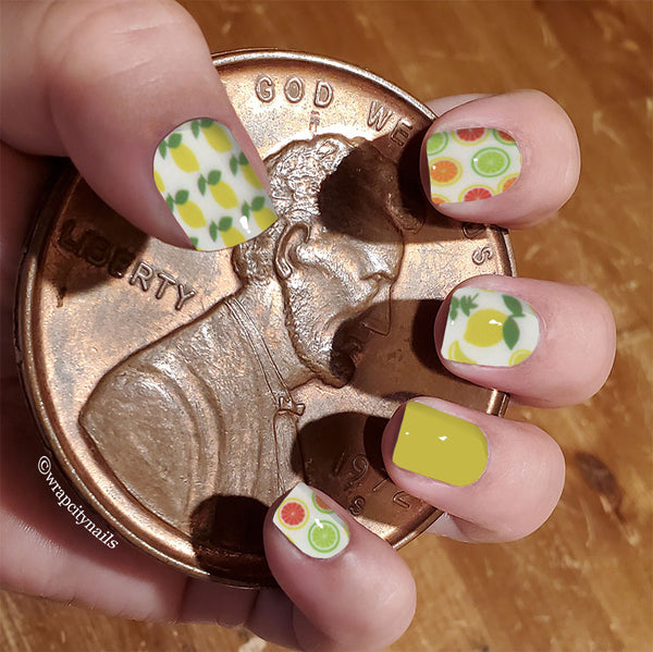 Citrus Squeeze Nail Wrap