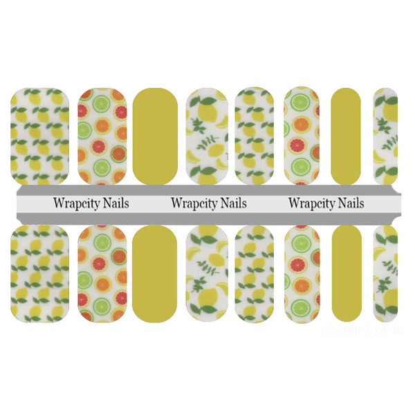 Citrus Squeeze Nail Wrap