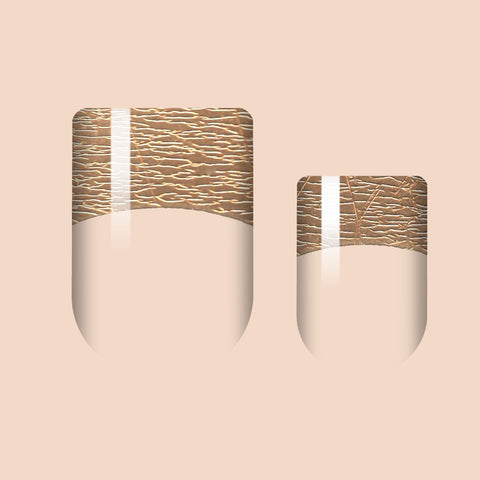 Classic Gold French Nail Wrap