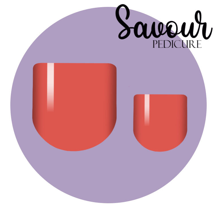 Clay Savour Pedi Nail Wrap