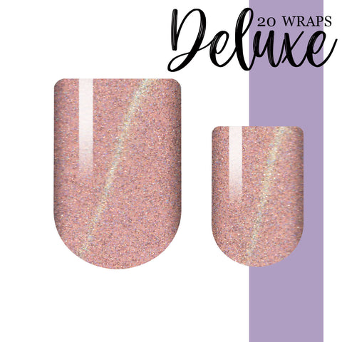 Coral Cat Eye Deluxe Nail Wrap