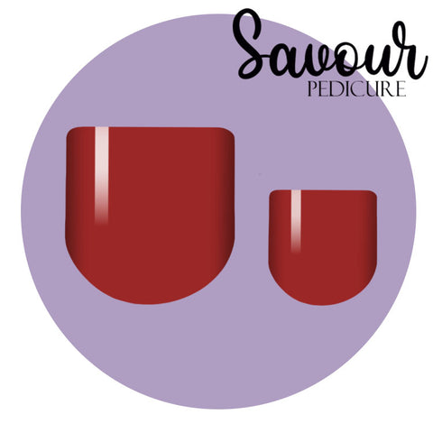 Cranberry Savour Pedi Nail Wrap