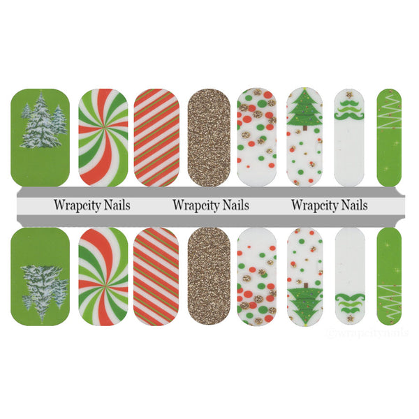 Deck The Holly Nail Wrap