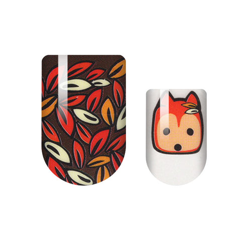 Fall Fox Nail Wrap