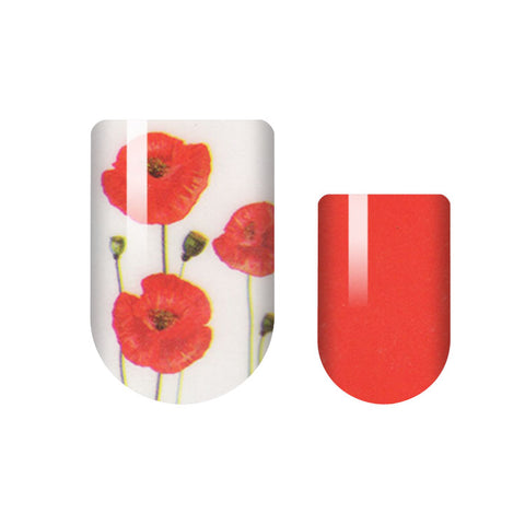 Field Of Poppies Nail Wrap