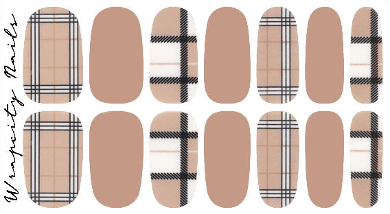 Flannel Trench Savour Nail Wrap