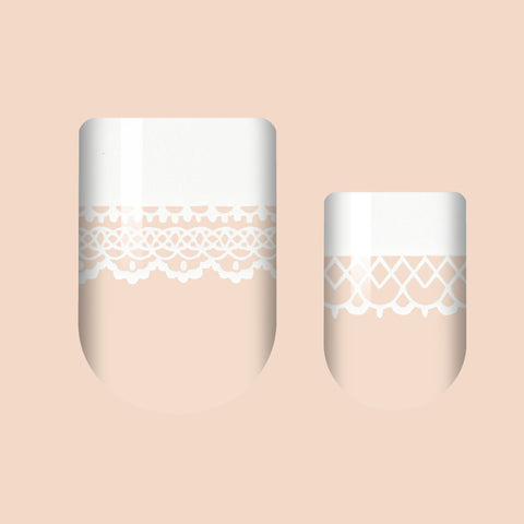 Frilly French Nail Wrap