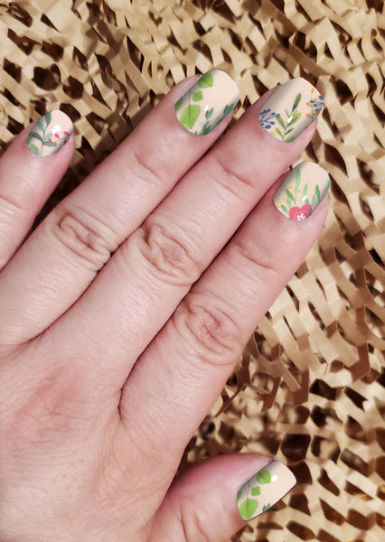 Garden Blooms Nail Wrap