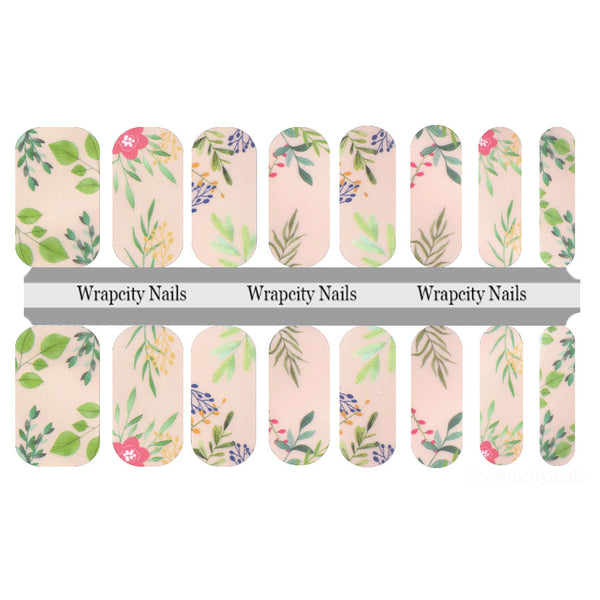 Garden Blooms Nail Wrap