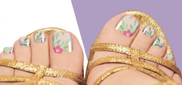 Garden Blooms Pedi Nail Wrap