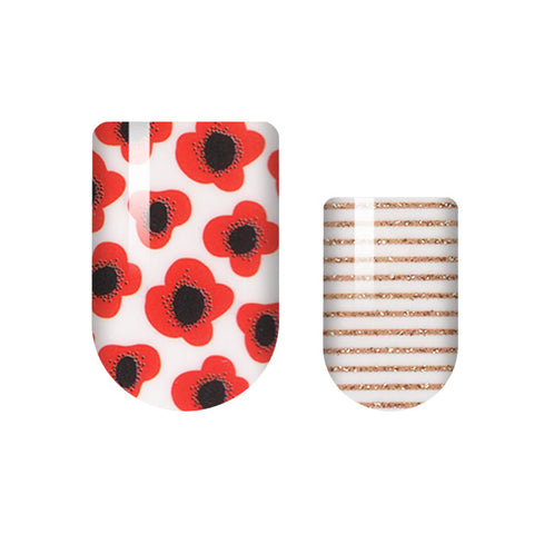 Gilded Poppy Nail Wrap