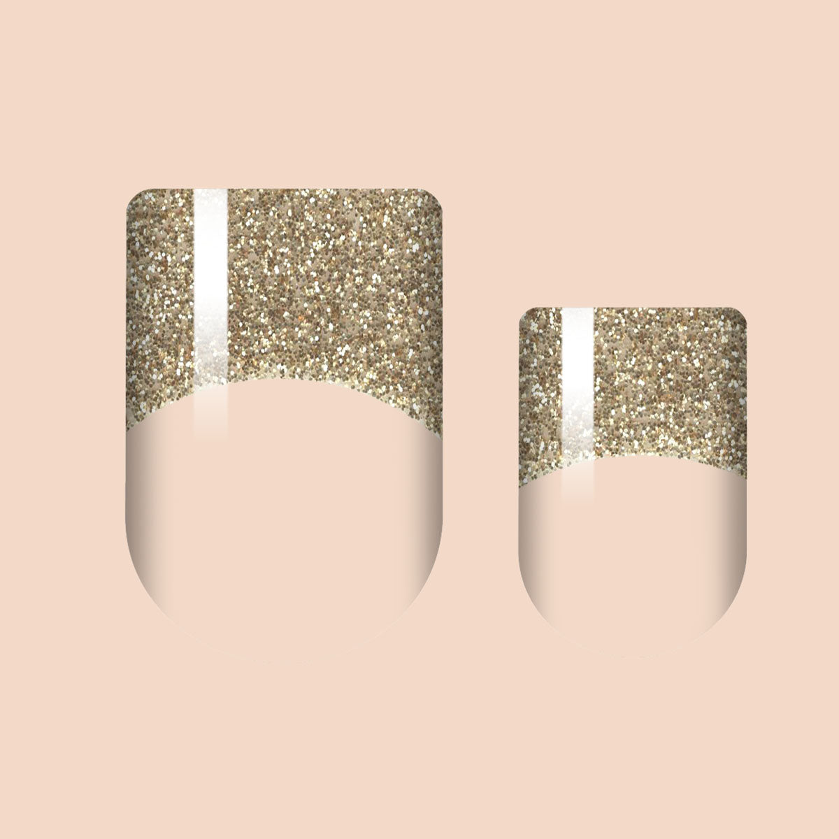 Golden Girl French Nail Wrap