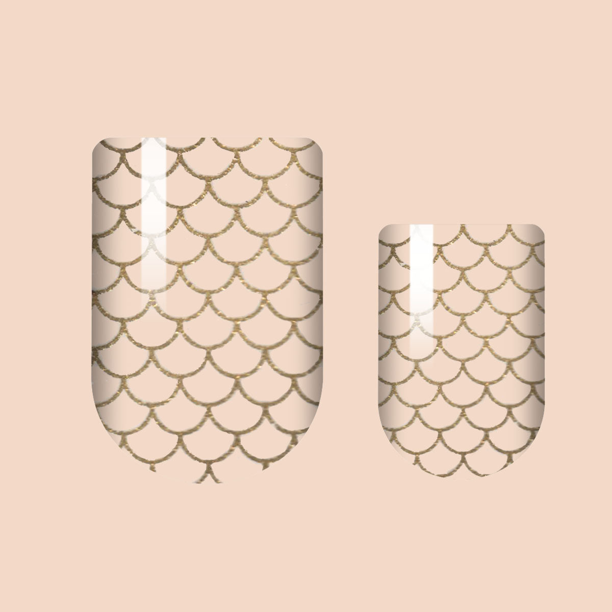 Golden Scales Nail Wrap