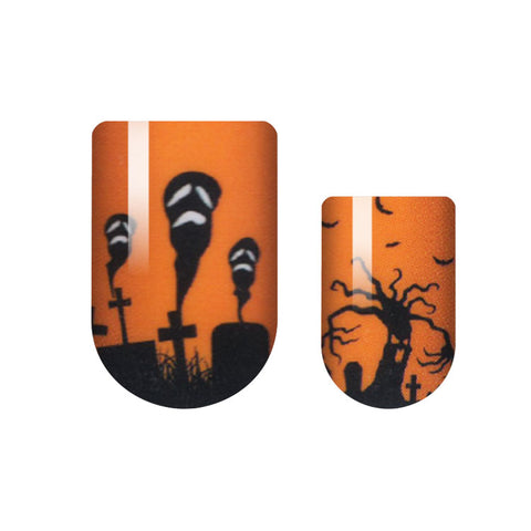 Graveyard Ghouls Nail Wrap