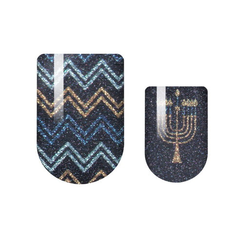 Happy Hanukkah Nail Wrap