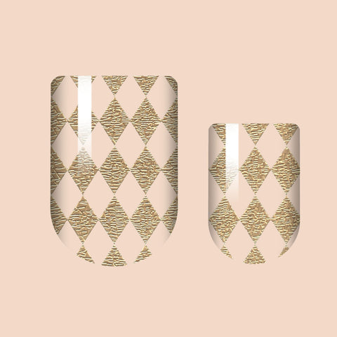 Harlequin Gold Nail Wrap