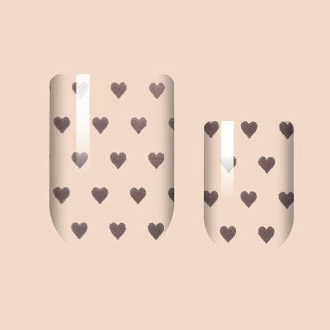 Hearts Of Rose Gold Nail Wrap