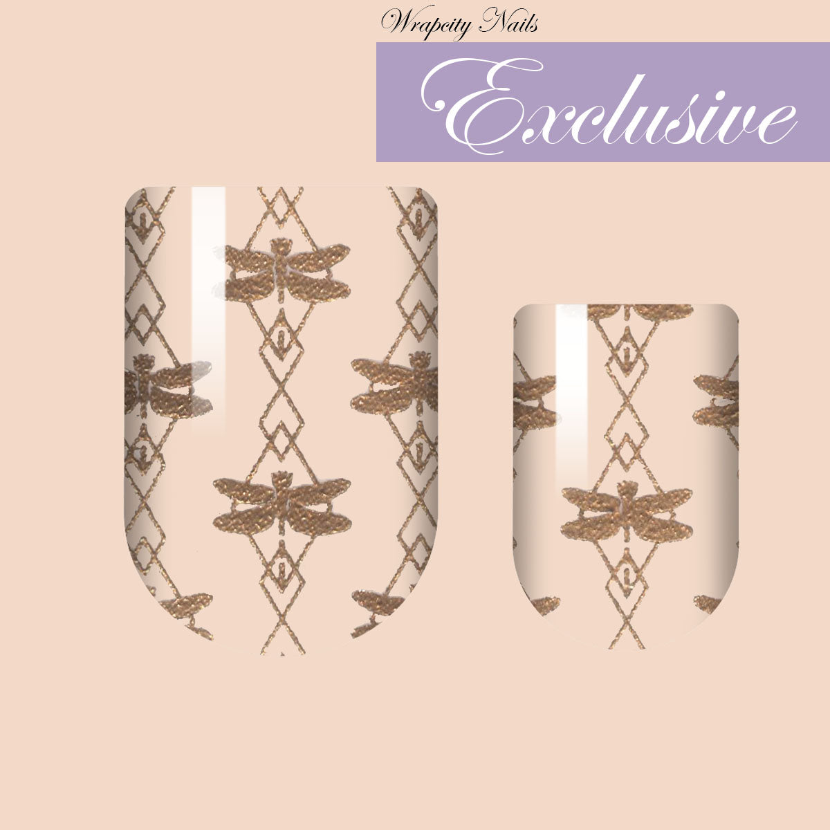 I Dream In Dragonfly Gold EXCLUSIVE Nail Wrap