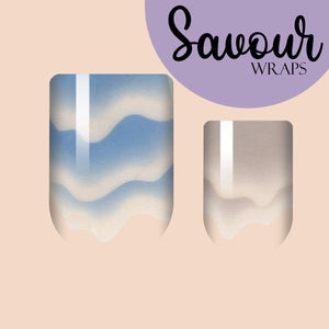 It's a French, Beach Savour Nail Wrap