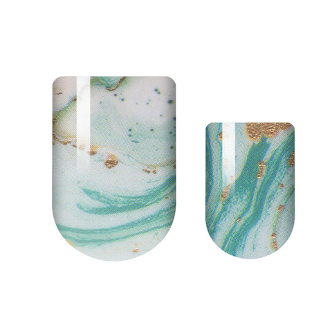 Jade Marble Nail Wrap