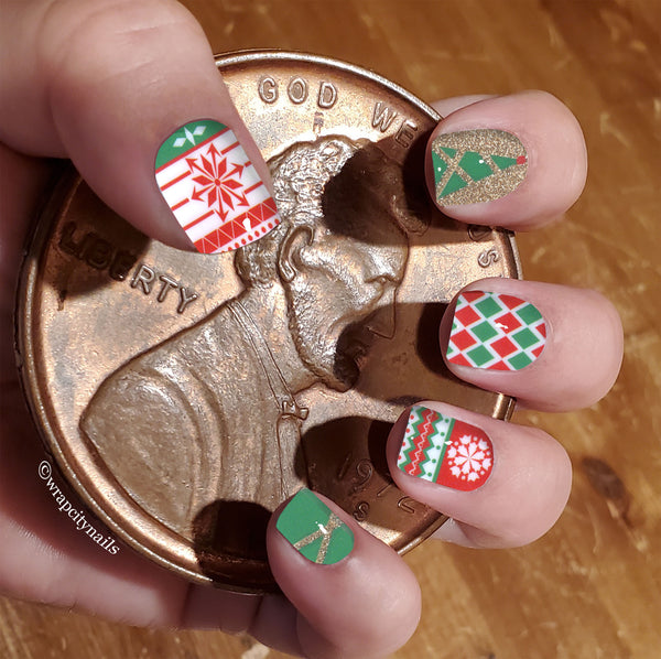 Jingle Jammies Nail Wrap