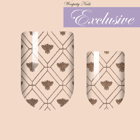 Let It Bee Gold EXCLUSIVE Nail Wrap