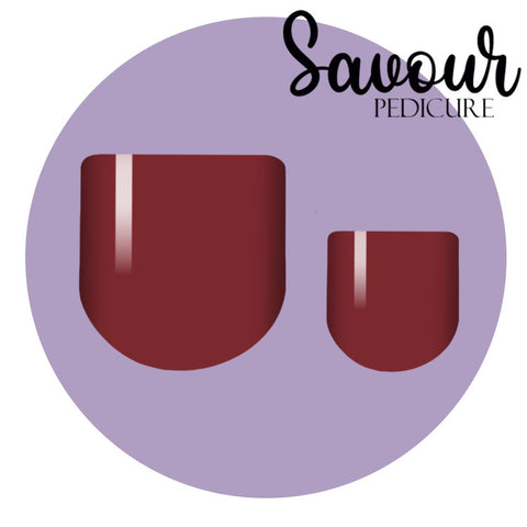 Merlot Savour Pedi Nail Wrap