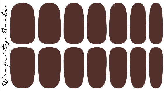 Mocha Savour Nail Wrap