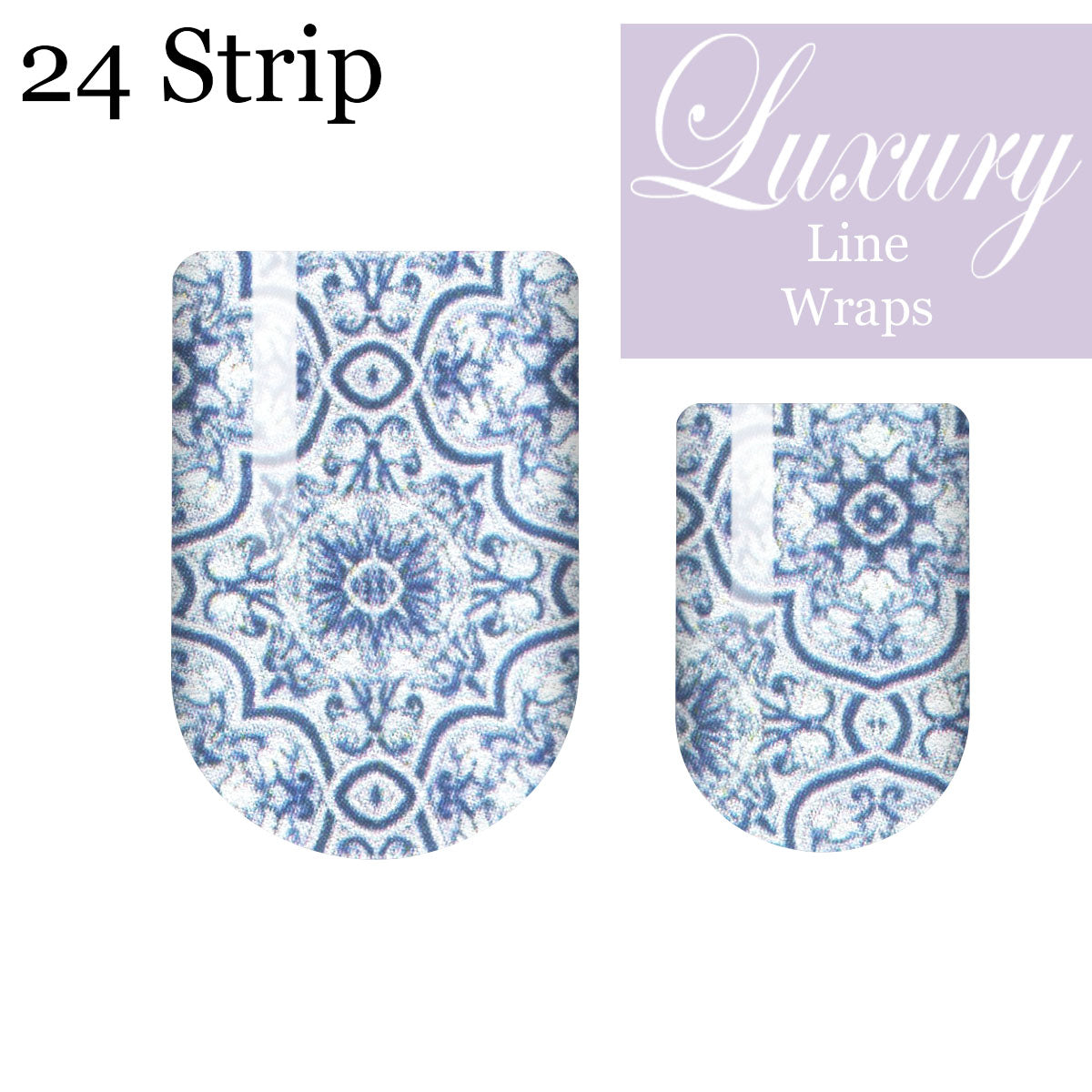 Moroccan Blue Luxury Nail Wrap