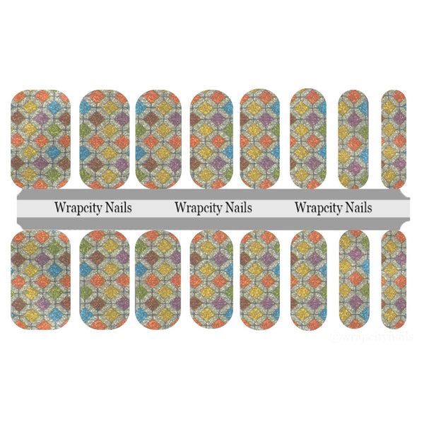 Moroccan Tiles Nail Wrap