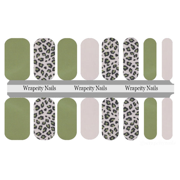 Moss Leopard Nail Wrap