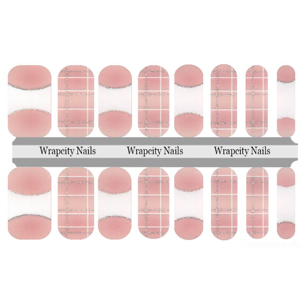 Pale Plaid Nail Wrap