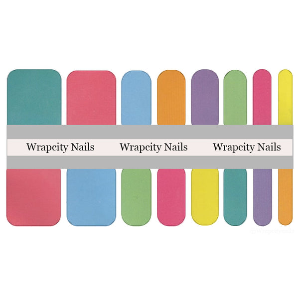 Pastel Pedi Nail Wrap