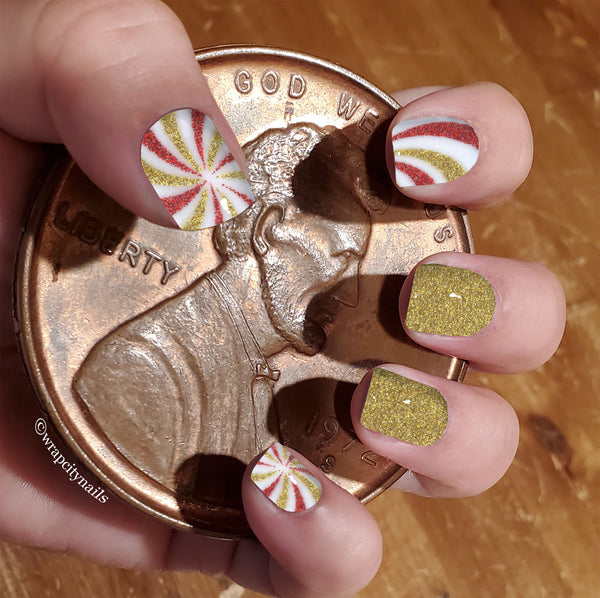 Peppermint Glam Nail Wrap