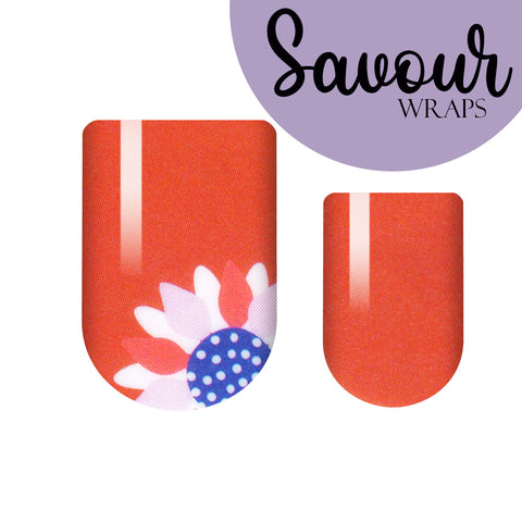 Petals Of Patriotism Savour Nail Wrap