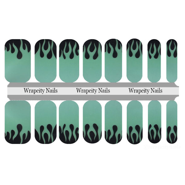 Phantom Flames Nail Wrap