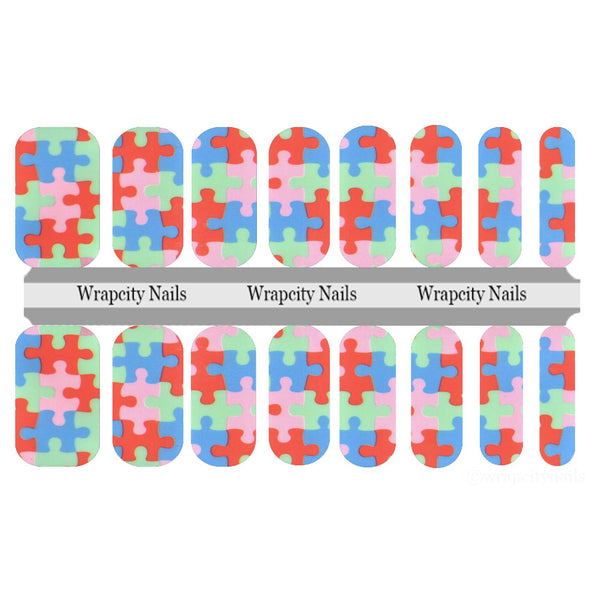 Pieced Together Nail Wrap