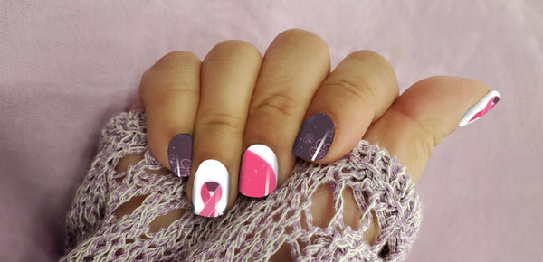 Pink Ribbons Nail Wrap