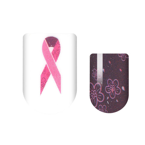 Pink Ribbons Nail Wrap