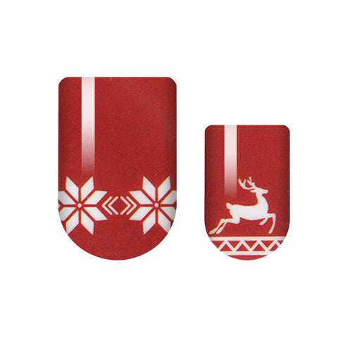 Poinsettia Pullover Nail Wrap